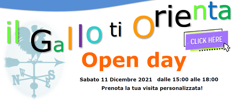Open Day 11 Dicembre 2021
